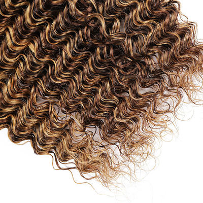Piano 4/27 Ombre Human Hair Extensions Deep Wave Hair Bundles
