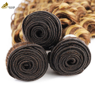 Piano 4/27 Ombre Human Hair Extensions Deep Wave Hair Bundles