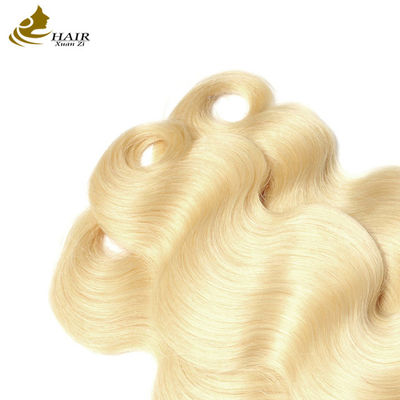 613 Blonde Color Virgin Human Hair Weft Weave With No Tangle No Shedding