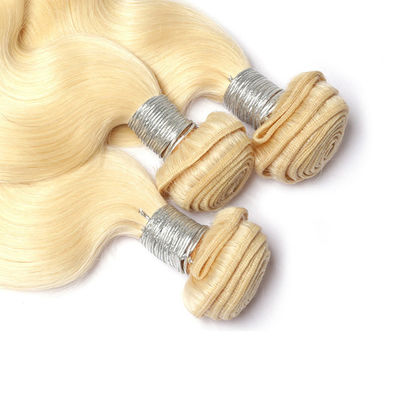 613 Blonde Color Virgin Human Hair Weft Weave With No Tangle No Shedding