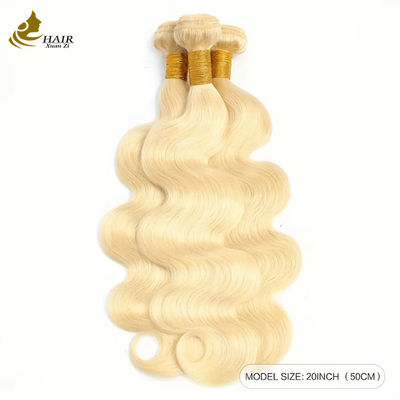 Wholesale Double Drawn Vietnamese Virgin Human Hair 613# Blonde Colored Body Wave Hair Bundle