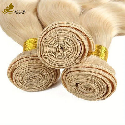 Wholesale Double Drawn Vietnamese Virgin Human Hair 613# Blonde Colored Body Wave Hair Bundle