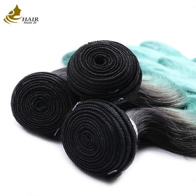 Factory Direct Sale Vietnamese Virgin Human Hair 1b/Blue Colored Straight Hair Bundle