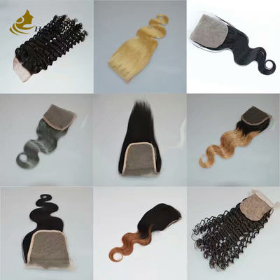 Cheap Straight Chinese Virgin Human Hair 4X4 13*4 Lace Closure