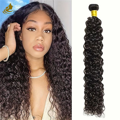 Natural Black Kiny Curly Brazilian Human Hair Bundles Hair Extensions Weft