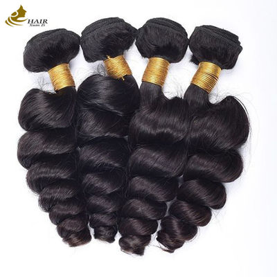 Hair Grade 10A Virgin Human Hair Weft Loose Wave Style Can Be Dyed