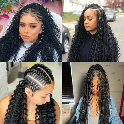 8-30 Inches Human Hair Bulk Deep Wave Customizable Weight For Natural Appearance