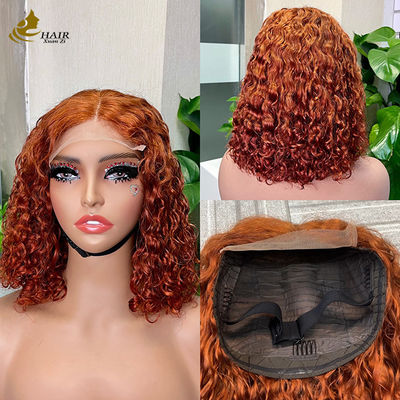 Beginner Friendly Water Wave Minimalist Lace Glueless Short Curly Wig
