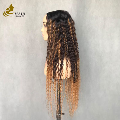 U/V Part Wig Human Hair With Clips Super Convenient