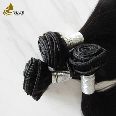30 Inch Straight Natural Black Virgin Human Hair Bundles With 20 Inch 4*4 Closure