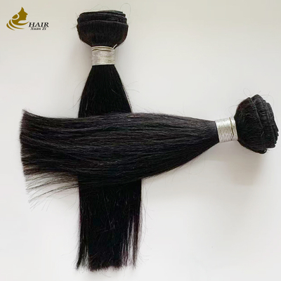 2 Pieces 10inch Hair Bundles And HD 2*6 Hair Closure Virgin Human Hair Natural Black Straight Hair Weft