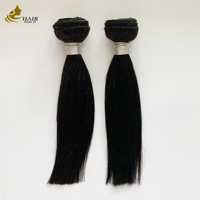 2 Pieces 10inch Hair Bundles And HD 2*6 Hair Closure Virgin Human Hair Natural Black Straight Hair Weft