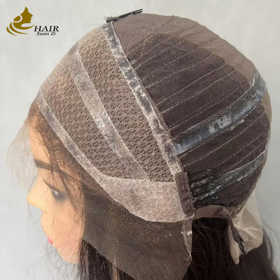 Vietnamese Human Hair Glueless Straight Lace Front Wig With Silicone