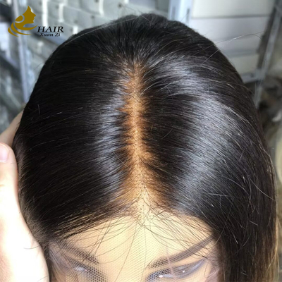 Customized Floating Button Gradient Color Human Hair Lace Wig 26inch 13*6 front lace wig