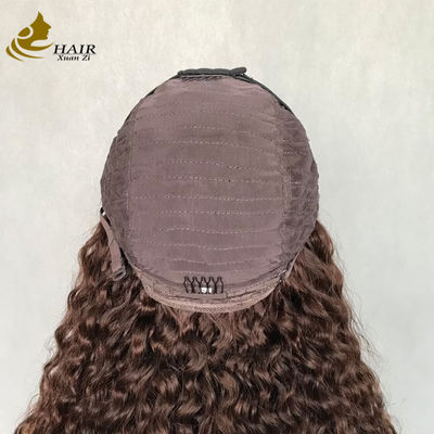 5*5 HD 4 # Color Curl Human Hair Lace Wig 250% Density Transparent Front Lace Wig