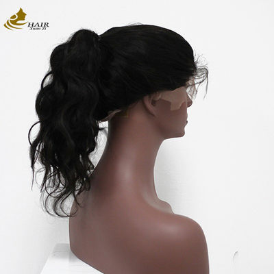 Front Human Hair Lace Wig Straight 100% Virgin Peruvian