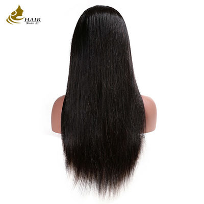 Front Human Hair Lace Wig Straight 100% Virgin Peruvian