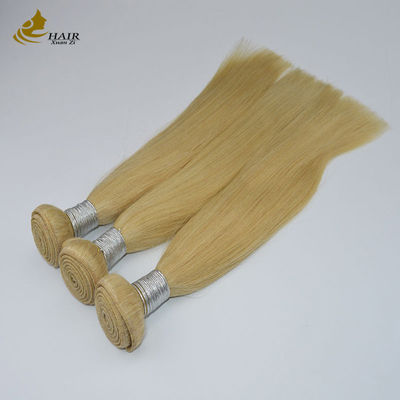 Ombre Hair Extensions 16 Inch 100% Remy 613 Blonde Straight Human Hair Bundles