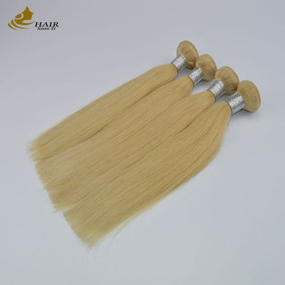Ombre Hair Extensions 16 Inch 100% Remy 613 Blonde Straight Human Hair Bundles
