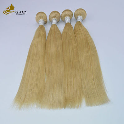 Ombre Hair Extensions 16 Inch 100% Remy 613 Blonde Straight Human Hair Bundles