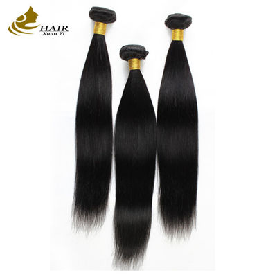 Stock Natural Black Straight Human Hair Weft Extension Brazilian Remy Hair Bundle