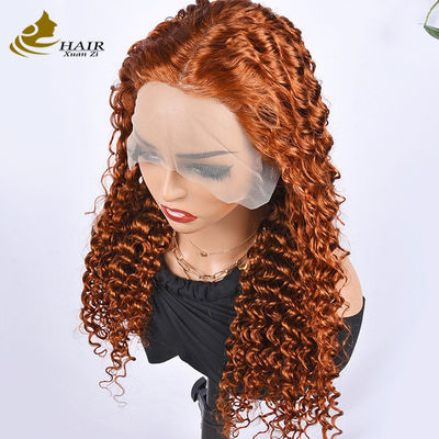 Burgundy Customized Human Hair Wigs Afro Kinky Curly Style