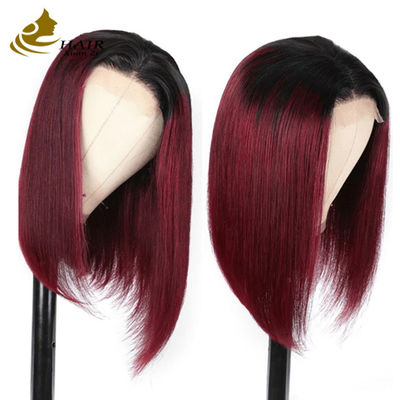 Customized Color Bob Front Lace Wig 100% Brazilian Human Hair Lace Wig