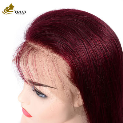 130% Density Customized Human Hair Wigs Natural Black 28 inch Bleached