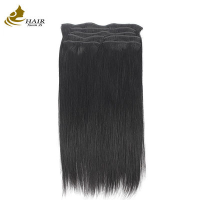 Brazilian Long Straight Hair Weave Black Remy Human Hair Extensions Clip In