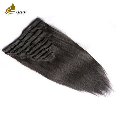 Brazilian Long Straight Hair Weave Black Remy Human Hair Extensions Clip In