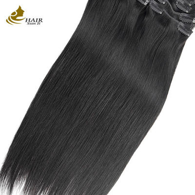 Brazilian Long Straight Hair Weave Black Remy Human Hair Extensions Clip In