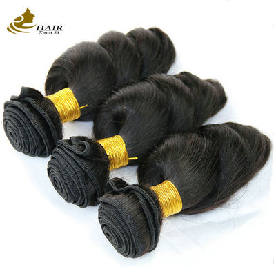 Natural Black Cambodian Virgin 16 Inch Brazilian Hair Loose Wave OEM