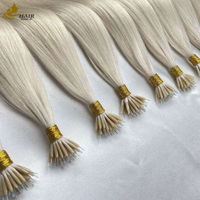 18Inch Nano Ring Human Hair Extensions Keratin U Tip Custom