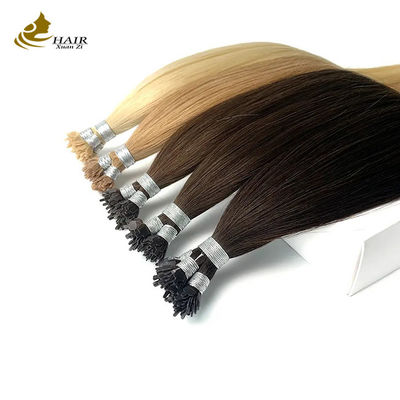 0.5g Pre Bonded Keratin Remy Human Hair Extensions Natural Black Silky Straight I Tip Hair Extensions