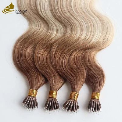 ODM Nano Ombre Prebonded Hair Extensions Body Wave Remy 100% Human Hair Extensions