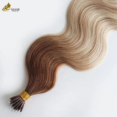ODM Nano Ombre Prebonded Hair Extensions Body Wave Remy 100% Human Hair Extensions