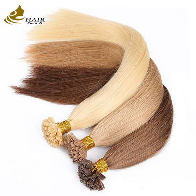 OEM U Tip 100 Virgin Human Hair Extensions 30 Inch Prebonded Hair Extensions