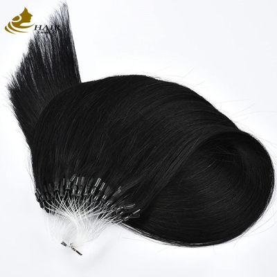 Straight Pre Bonded Nano Human Hair Extensions Microrings Extensions OEM