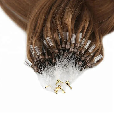 100% Virgin Human Nano Micro Ring Hair Extension Brown Colored