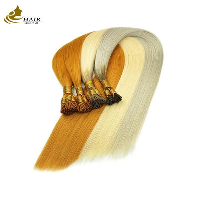 50 Strands Colored Human Straight Prebonded Hair Extensions I Tip Extensions