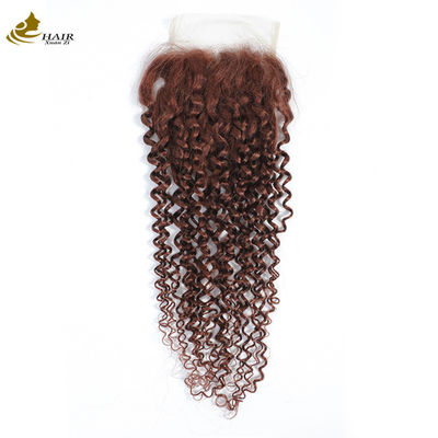 Kinky Curl 100% 99J Ombre Human Hair Extensions 100% Virgin Human Hair Bundles Weft With Closure