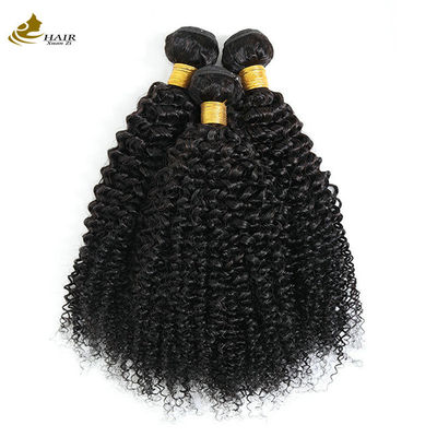 Curly Wave Weft Weave Hair Extensions Afro Kinky Bundles Natural Black