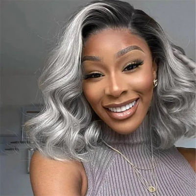 613 Customized Human Hair Wigs Bob For Natural Hairline
