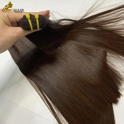 Vietnam Super Double Drawn Bone Straight Brown #4 Human Hair Bundles