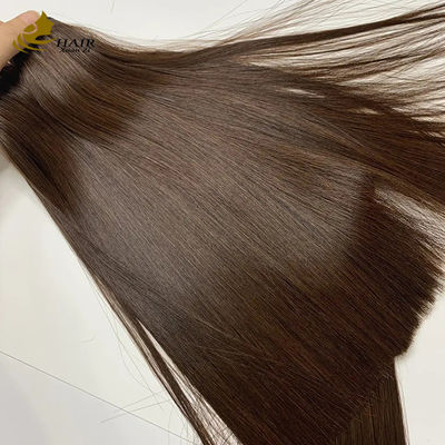 Vietnam Super Double Drawn Bone Straight Brown #4 Human Hair Bundles