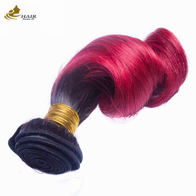 Ombre Human Hair Extension Body Wave Customized Color Violet Virgin Hair Bundles