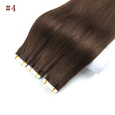100% Remy Human Hair Straight Wave Hair Tape In Hair Extensions For Women