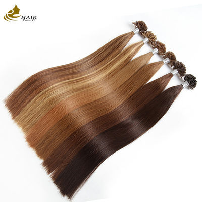 Top Quality Natural Real 100 Virgin Remy Human Hair Extensions U Tip Nail Hair Extensions