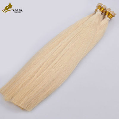 100% European Virgin Human Hair Prebonded Hair Extensions Fusion I Tip Hair Extension