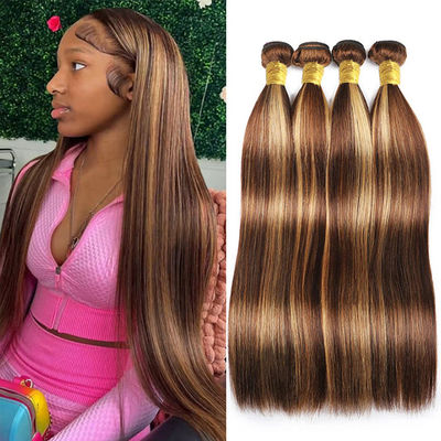 Piano 4/27 Ombre Human Hair Extensions Highlight 100 Virgin Human Hair Bundles